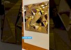 Golden Mirror 3D wall panel Design +91 81225 40589 India | Wedding Decor | Interior Decor