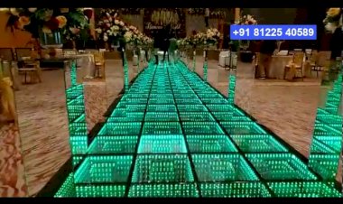 Interactive LED Floor | Wedding or Corporate Event Entry Design Decoration India +91 8122 540589(WA)