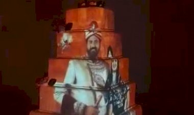 #Cake Mapping Projection Wedding +91 81225 40589