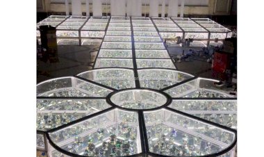 LED Glass Floor Decor +91 81225 40589 India