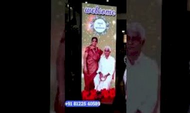 Welcome LED Name Board Wedding Entrance Decoration +91 81225 40589 | New Concept Wedding Decoration