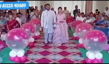 Balloon Blast Bride Groom Entry +91 81225 40589 Rental | Wedding Reception Marriage Decoration India