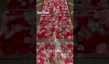Glass flower floor Wedding stage Pathway Decoration 81225 40589 Andhra | Chennai | Goa | Pondicherry