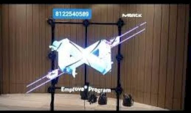 3D Hologram fan wall corporate event Rent 8122540589 India Bangalore Chennai Hyderabad Mumbai Goa