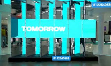 kinetic Rotating LED Wall Corporate Event Rent 8122540589 India New concept LED Wall screen display