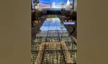 Glossy LED Floor Pathway Event Rent 8122540589 wedding Corporate Birthday Decoration India