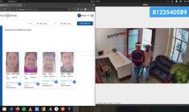 Ai Face Recognition Time and Attendance Management System Technology cctv camera 8122540589 India