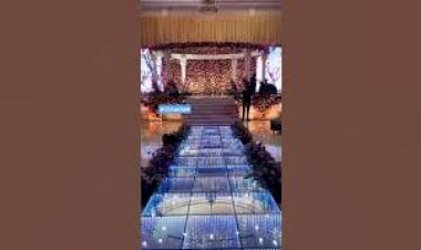 LED floor Pathway platform Mirror floor glass flower floor Decoration Event Rent 8122540589 #LED India