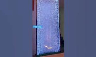 Water Bubble Wall Fountain Partition New Design Interior Decor 8122540589 #water #Bubble India