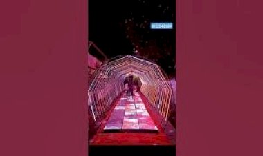 3D LED Glass Floor LED light Tunnel Entry New Entrance Event Decoration 8122540589 Kerala Chennai