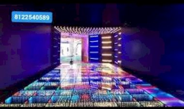 3D LED floor glass Mirror floor Entry Pathway Passage Platform Event Rent 8122540589 Chennai India