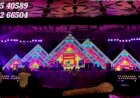 3D LED Screen Video wall Wedding Sangeet Event Stage Decoration India 91 81225 40589 (WA)