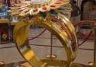 Gold New Product Launch Display Product Rotate Revolving Turn Table Event Rent 8122540589 India