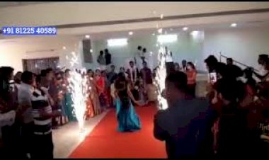 #Bride Groom Entry Dance  +91 81225 40589 Wedding Chennai | Andhra | Tamil Nadu Decoration