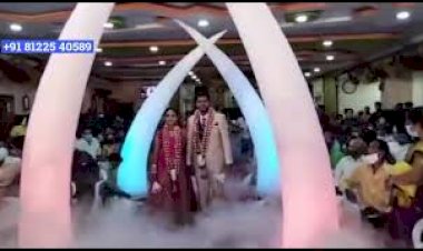 #Pot Fog | Elephant Magical Pillar Bride Groom Entry +91 81225 40589 Wedding Chennai Decoration