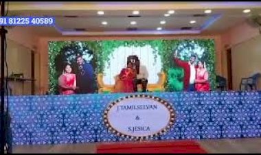 Digital #LED #Wedding Stage Decoration +91 81225 40589 Tiruvallur | Chennai | Andhra | Pondicherry
