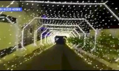 LED Light Arch Tunnel Entry Wedding Reception Decoration +91 81225 40589 India