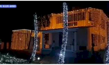 House Building New LED Light Wedding Decoration +91 81225 40589 Chennai | Pondicherry | Tamil Nadu