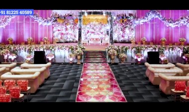 LED Glass Floor | LED Flower Floor Wedding Reception Decoration +91 81225 40589 | LED Floor