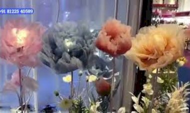 Kinetic Flower | Blossom Artificial Flower Stand Decoration +91 81225 40589 New Concept India