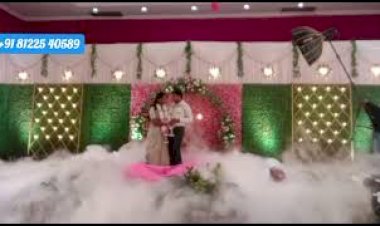 Love ❤ Balloon Blast Bride Groom Entry on Wedding Reception Stage Decoration Chennai | Andhra