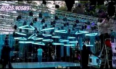 Kinetic Triangle light 81225 40589 | New concept Corporate Event | Ceiling Hanging light decor India