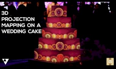 3D Wedding Birthday Cake Mapping projection 8122540589 India Mumbai Pune Goa Hyderabad Bangalore Chennai