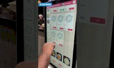 self order Automatic Billing Restaurant software Touch screen food order kiosk India