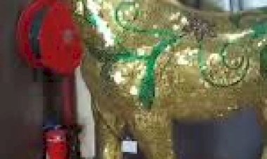 Horse Event Decor 8122540589 India Gold Horse Mirror Horse Rent