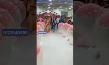 Bride Groom Entry Balloon Blast pot fog Grand Wedding Entry 8122540589 Tiruvottriyur Chennai  India