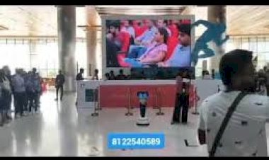 Robot Host Corporate Event Rent Ai Interactive Robo Host Mumbai Hyderabad Bangalore India