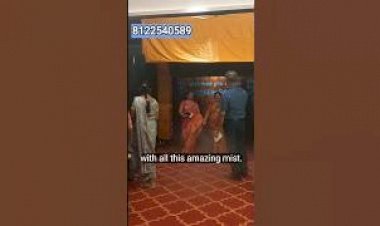 Fog Smoke Screen Entry Grand Wedding Reception Decoration 8122540589 Trichy Coimbatoren Andhra India